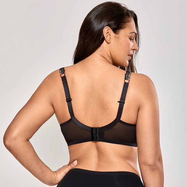 Women’s Smooth Full coverage Lightly Padded Underwire Lace Balconette Bra Plus size