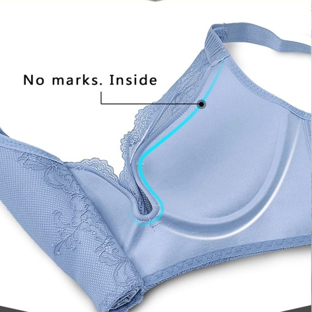 Women Strapless Push Up Sexy Lace Bra Soft Wireless Seamless Bralette Lingerie Underwear Bra For Women Adjusted-Straps 2019