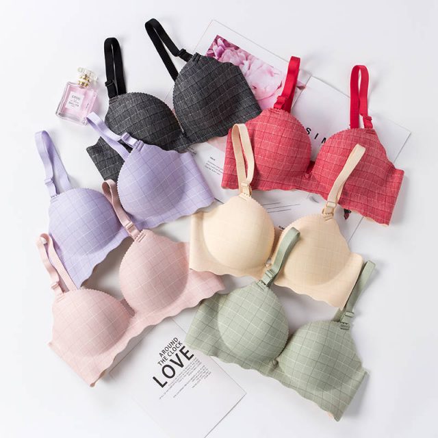 push up Sexy lingerie women s seamless lingerie push Gaotui bra thickened women s bra prone wireless bra no steel pushup bra