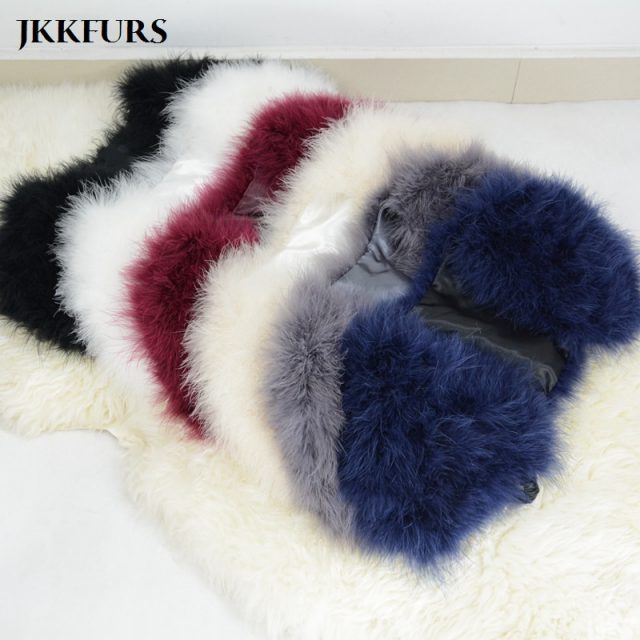 2019 Women Real Fur Cape Shrug Genuine Ostrich Feather Fur Shawl Poncho Fashion Wedding Hot Sale One Size S1264