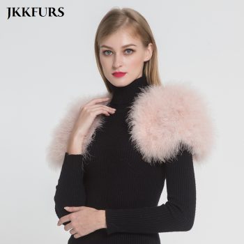 2019 Women Real Fur Cape Shrug Genuine Ostrich Feather Fur Shawl Poncho Fashion Wedding Hot Sale One Size S1264