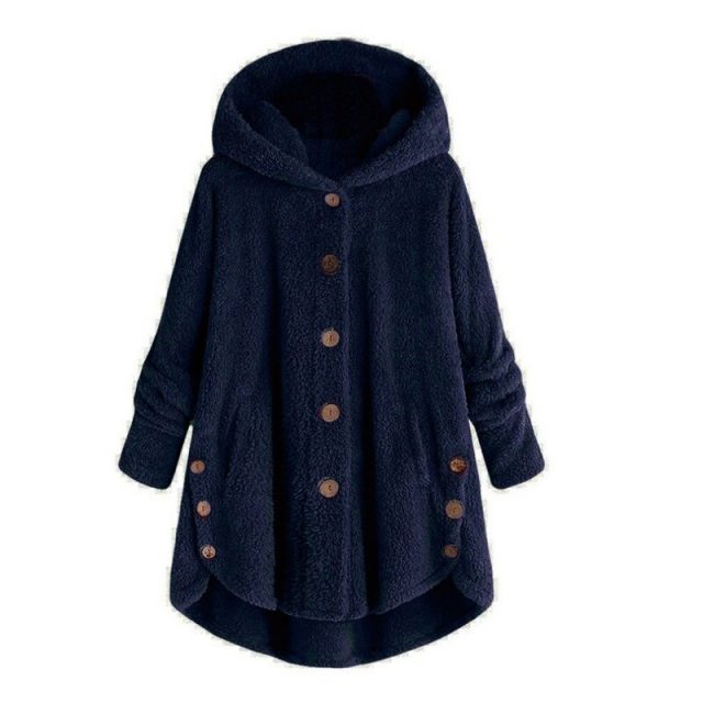 Winter Coat Women Warm Hooded Plush Coats Autumn Outerwear Soft Fur Jacket Female Plush Overcoat Casual Teddy Outwear Plus Size