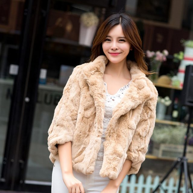 2019 New Hot Sale Lady Real Rex Rabbit Fur Coat Genuine Real Rex Rabbit Fur Jacket Casual100% Natural Rex Rabbit Fur Waistcoat