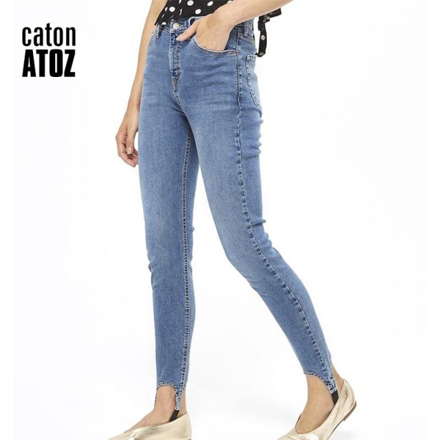 catonATOZ 2146 Woman Vintage Stretchy Denim Pencil Skinny Pants Jeans For Women