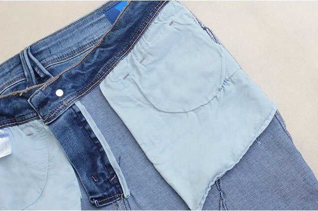 catonATOZ 2086 Woman Fashion Motor Biker Jeans Mid Low Waist Stretchy Patchwork Denim Pants Trousers Jeans For Women