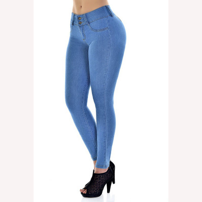 2018 Spring Jeans For Women Slim Skinny Bodycon Denim Jean Pantalon Femme Pencil Pants Plus Size S-XXL