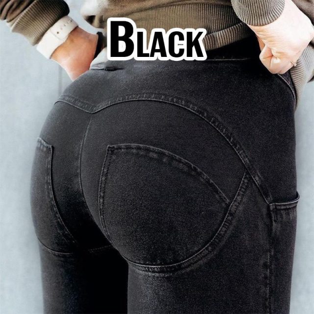 Women Skinny Leggings Casual Jeans Bodycon Low Waist Denim Push Up Pants for Sports NGD88