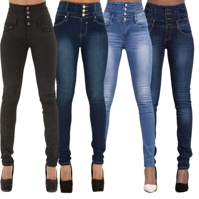 Butt Lifting Colombian Jeans Colombianos Levanta Cola Skinny  Stretch Jeans High Waist Pants Plus Size & Junior  ouc450