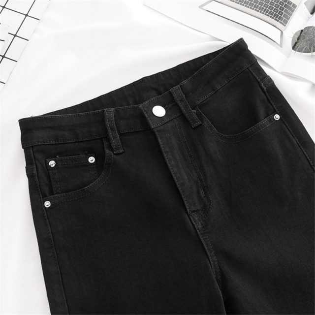 JUJULAND Women Jeans Plus Size Female Stretch Slim Denim Flares Pants Breathable Fashion Bell Bottom Trousers 8237