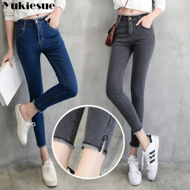 fashionable woman’s jeans with high waist jeans woman mom jeans denim pencil pants women’s jeans for women jean femme Plus size