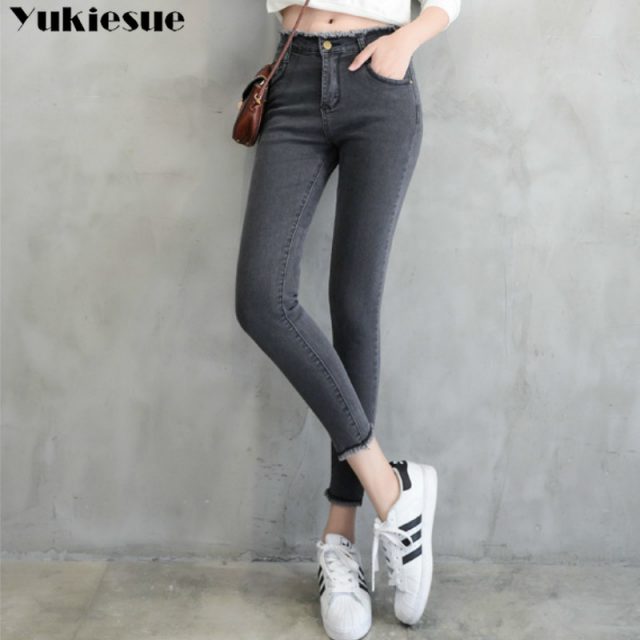 fashionable woman’s jeans with high waist jeans woman mom jeans denim pencil pants women’s jeans for women jean femme Plus size