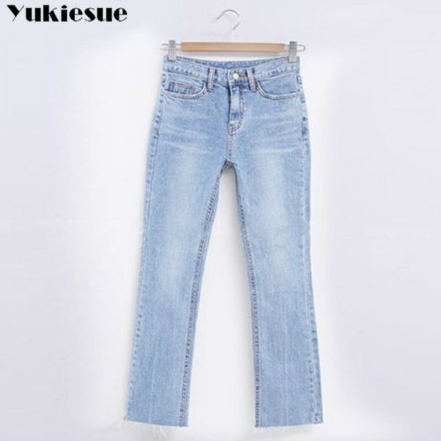 Vintage woman’s jeans with high waist jeans woman skinny flare trousers mom jeans women’s jeans for women jean femme Plus size