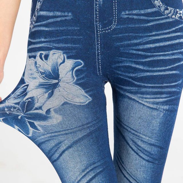 Ladies Leggings High Waist Printed Pattern Breathable Pants Sports for Women FDC99