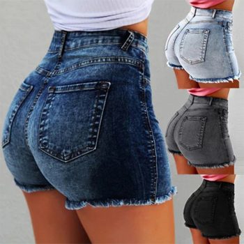 2019 Sexy Shorts Women Summer High  Denim Shorts Casual Women Jeans Short New Femme Push Up Skinny Slim Denim Shorts Hot Sale