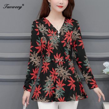 blusas mujer de moda 2019 floral print chiffon blouse women tops camisas mujer chemisier femme womens tops and blouses