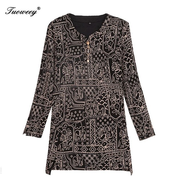 2020 spring stye Women’s Shirts red plus size 5XL o neck Split elegant blusas Women Blouse Fashion New floral mother tops