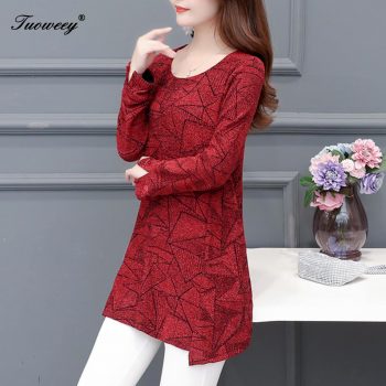 New 2020 spring Women Blouses long Sleeve career Shirt Red Casual o-neck Clothing Large Size Female Tops Blusas