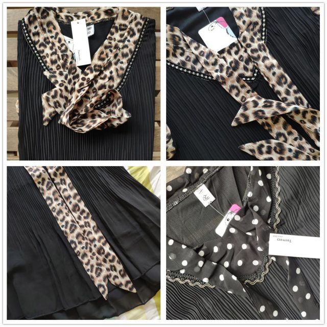 Women’s Tunics Plus Size Chiffon Leopard Blouse Shirt Ruffle Womens Tops and Blouses Blusas Mujer De Moda 2019 short sleeve tops