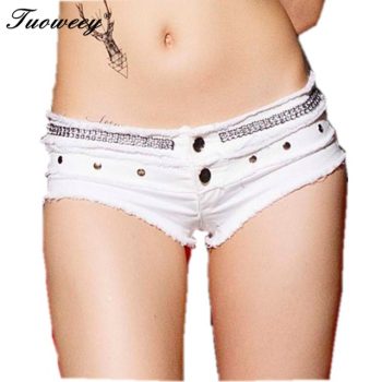 2019 summer club Hot Sexy Women Jean Denim Booty Shorts Feminino Low Rise Waist Micro Mini Short pants Women Clothing Bottom