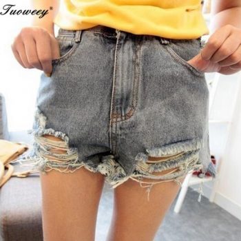 2019 new arrival sexy casual summer hot sale denim women shorts high waists fur-lined leg-openings Plus size sexy short Jeans