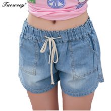 7XL New spring 2019 fashion shorts women denim female shorts solid blue short Jeans hole Style plus size for women a shorts 862