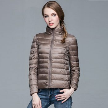 Women Winter Coat 2019 New Ultra Light White Duck Down Jacket Slim Women autumn Puffer Jacket Portable Windproof Down Coat Parka