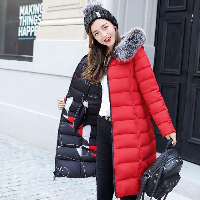 URSPORTTECH Brand Women Long Down Parka Reversible Jacket Women Winter Down Jacket Women 2019 Hooded Oversize Coat Plus Size 3XL