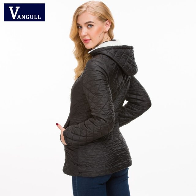 Vangull Winter Jacket Women Thick Warm Hooded Parka 2018 New Slim Down cotton clothing Long sleeve Coat Female Autumn Outerwear