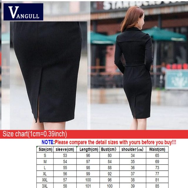 Vangull  Women Elegant Dress Solid High Waist Sashes Dress 2019 Autumn New Office Lady Female Turn-down Collar Slim Dresses