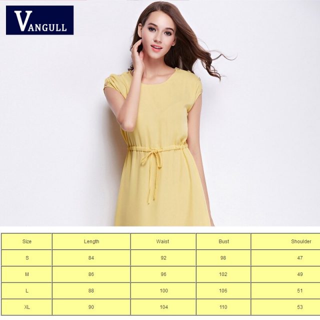 2017 commute summer styles dresses sleeveless solid waist to cultivate temperament vintage chiffon dress