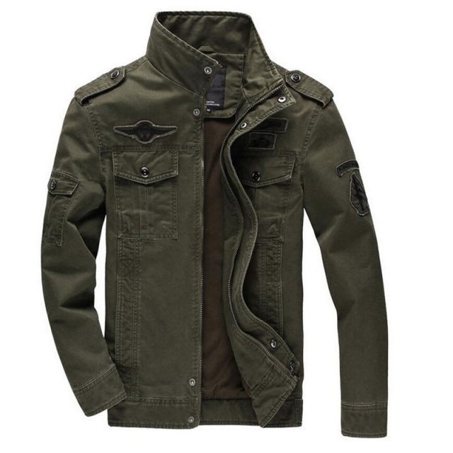 2019 Military Jacket Men Jeans Casual Cotton Coat Plus Size 6XL Army Bomber Tactical Flight Jacket Autumn Winter Cargo Jackets