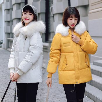 Big Fur New Parkas Female Women Winter Coat Thick Cotton Winter Jacket Womens Outwear Parkas for Women Winter Down Jacket