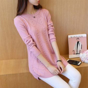 Winter Knitting Sweater Pullovers Women Long Sleeve Tops Turtleneck Knitted Sweater Chic Woman Clothes Female Streetwear BZY010