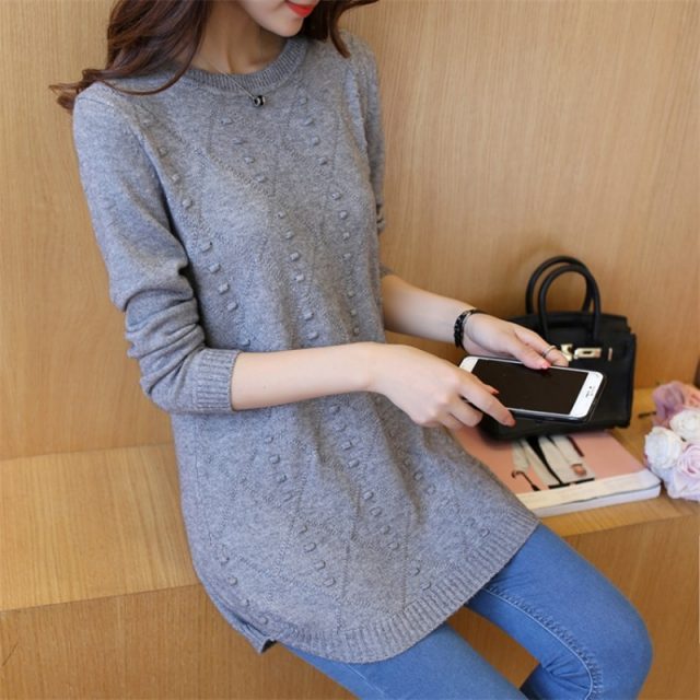 Winter Knitting Sweater Pullovers Women Long Sleeve Tops Turtleneck Knitted Sweater Chic Woman Clothes Female Streetwear BZY010