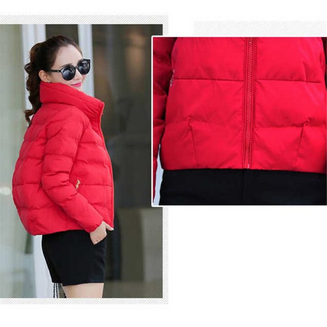 Women Short Jacket Parkas Mujer 2019 Winter Warm Jacket Coat Fashion Autumn Solid Warm Thicken Padded Down Parka Female Outwear