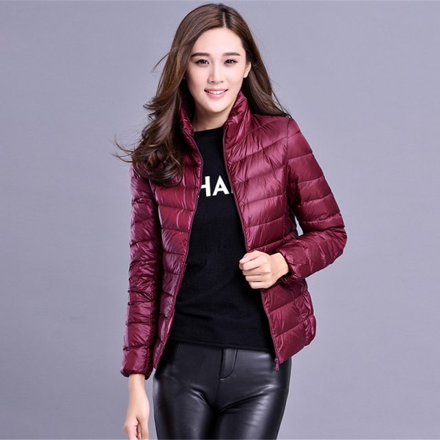 Plus size 4XL 5XL ultra light down Cotton jacket women 2019 Fashion streetwear baseball jacket winter casual Windproof outerwear