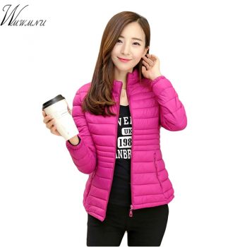 Mom's Casual Big Size L-5xl ultra light Cotton down short jacket women 2018 Hot selling ladies bomber jackets slim waist outwear