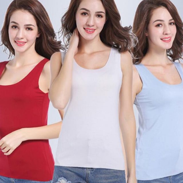High Quality 2019 Summer Solid Seamless Women Tank Tops Vogue Soft Modal Vest Sleeveless Female White Tanks Plus Size 4XL TOPS