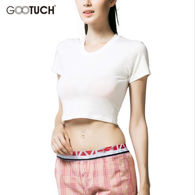 New Summer Womens Sexy Crop Tops White Short Cotton T Shirt High Waist Short Sleeves Girls’ Basic Shirt Top Tees 5XL 6XL 5268