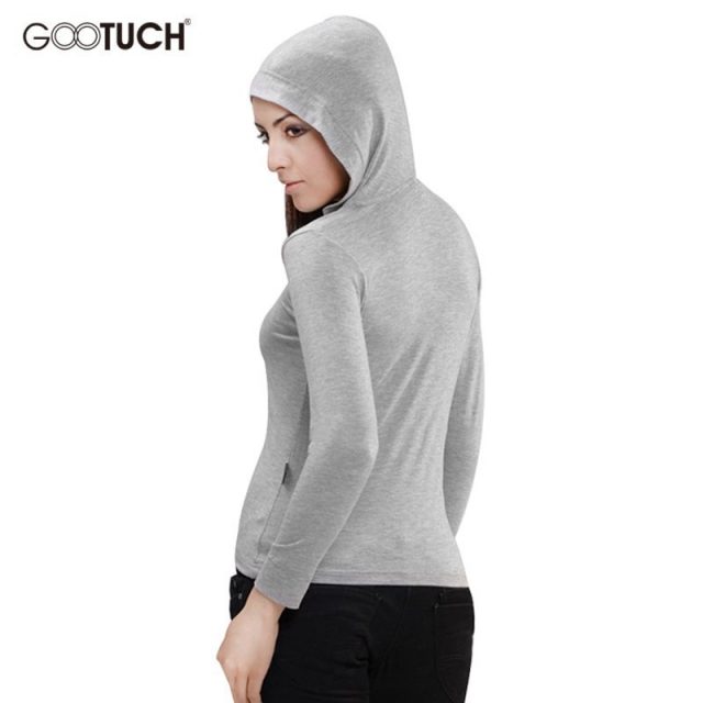 2019 Womens Hooded T Shirt Long Sleeve Ladies Hoodie Top Tees Women Thin Soft Plus Size T Shirts 4XL 5XL 6XL Long Sleeves 2263