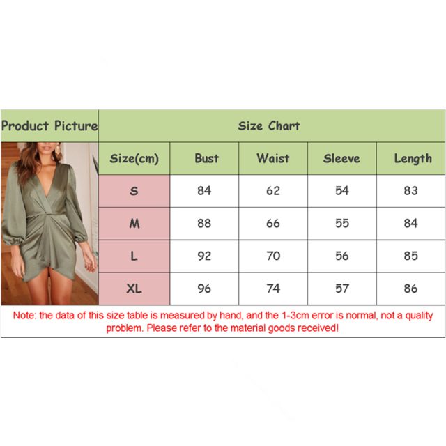 Women’s Dress Elegant Ladies Dresses Bandage Bodycon Long Sleeve Evening Party Club Mini Dress Deep V Dresses Womens Clothing