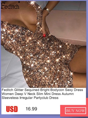 Feditch 2020 Sequin Glitter Bandage Sexy Dress Backless Hollow Out Sleeveless Bodycon Dress Sparkle Party Club Vestidos Clothes