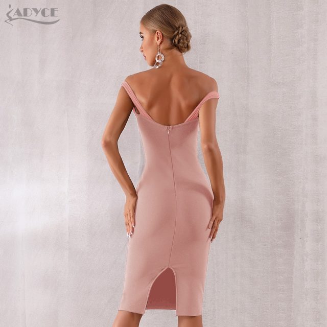 Adyce 2019 New Summer Women Celebrity Evening Party Dress Vestidos Elegant Black Lace Slash Neck Off Shoulder Bodycon Club Dress