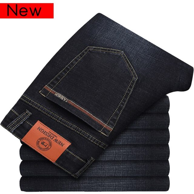 Brand 2019 New Men’s Fashion Jeans Business Casual Stretch Slim Jeans Classic Trousers Denim Pants Male 101