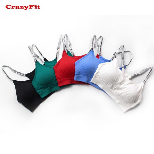 Red Adjustable Yoga Top Sports Bra Top Female Women Push Up 2018 For fitness Athletic Gym Workout Sport Brassiere Underwear Bras