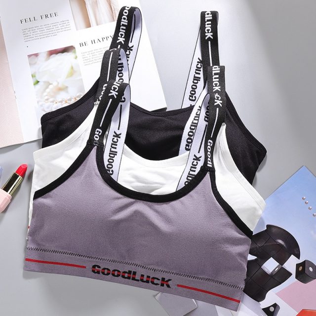 Sports Bra Push Up Women Yoga Bra Workout Top Backless Athletic Wear Girl Black Gym Tops Fitness Letters High Elastic Free Size
