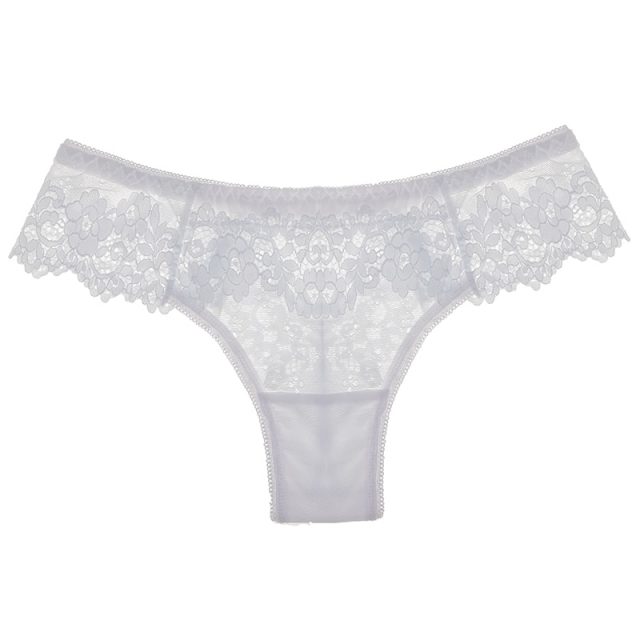 SP&CITY Sexy Panties Hollow Out Lace Women’s Underpants Embroidery Seamless Thong Mid Waist Transparent Underwear Sex String