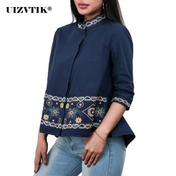 Women Blouses Summer Embroidery Hook Flower blusas mujer de moda 2020 Vintage Casual Plus Size Loose Shirt Korean Style Tops 3XL