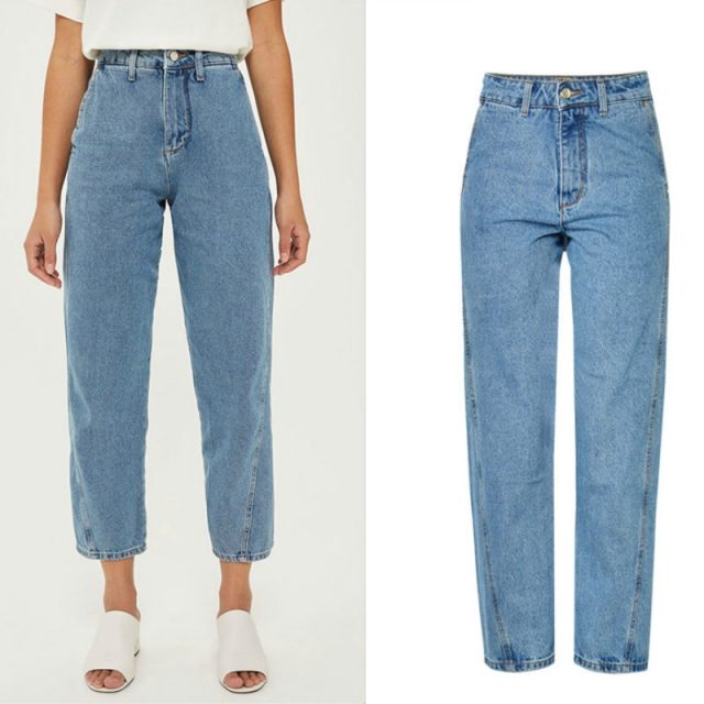 Super Fashion Loose Wide Leg Pants Women High Waist Washed Special Cropping Personality Boyfriend Style Vintage Jeans Femme 2019