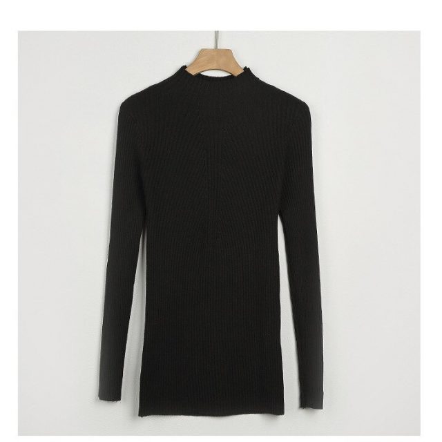 BACHASH New Fashion Women Turtleneck Sweater Wool Casual Spring Winter Women Bottoming Slim Warm Knitted Pullovers Female Woman